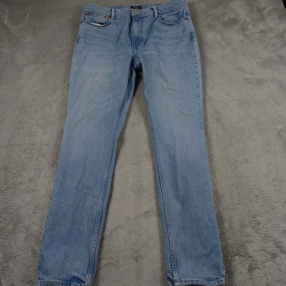 Polo‎ Ralph Lauren Jeans Mens 32x30 Blue Denim Mid Rise Skinny Tompkins